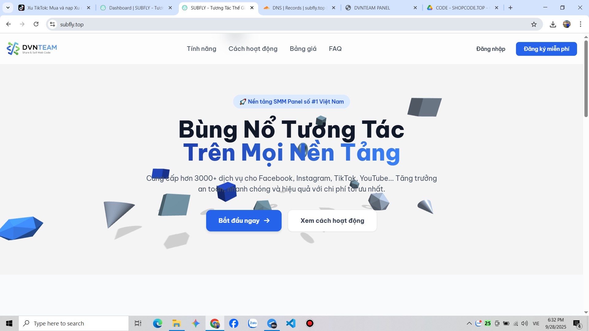 [SMMPANEL2] Tạo website bán tương tác mạng xã hội tự động